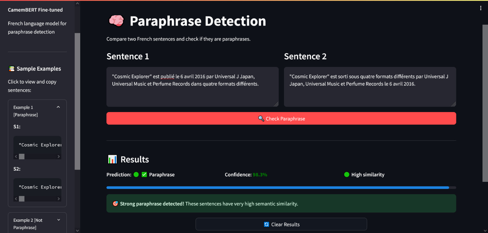 Paraphrase FR β French Paraphrase Detection Benchmark